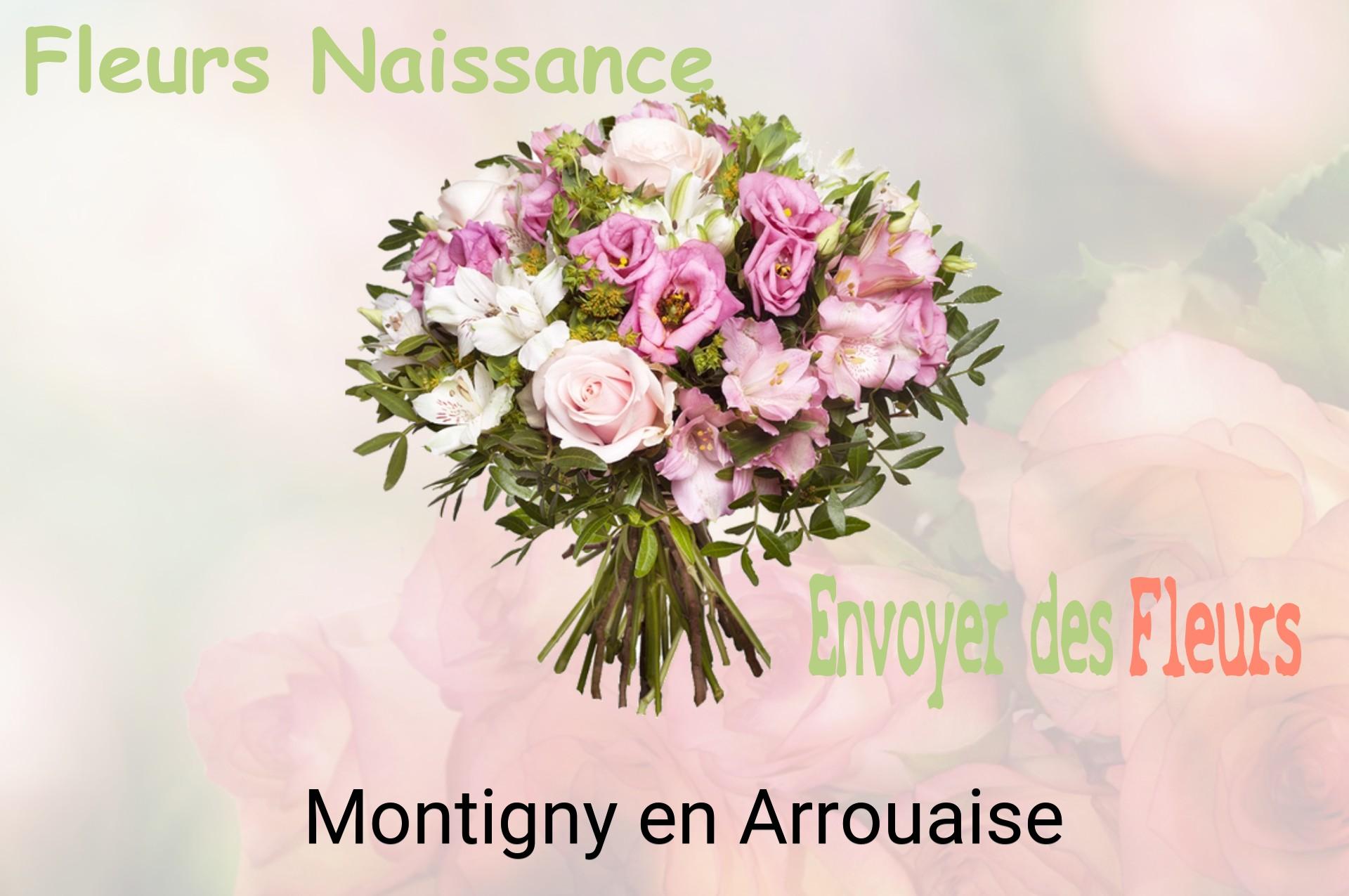 Bouquet de fleurs de naissance livré à Montigny-en-Arrouaise