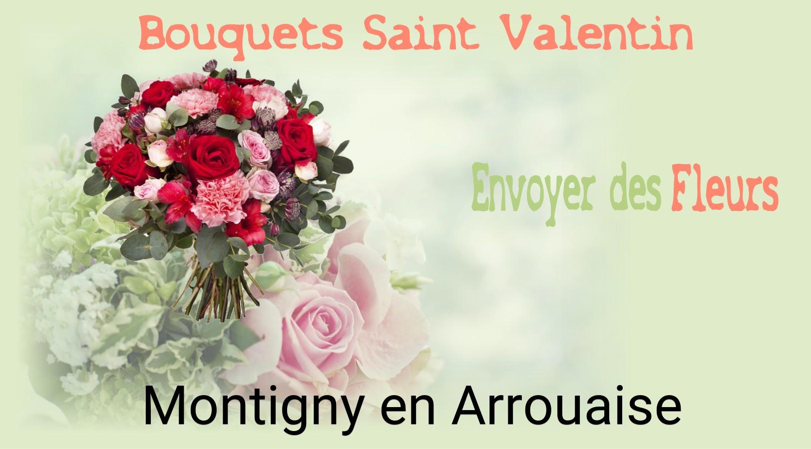 Roses de Saint-Valentin livrées à Montigny-en-Arrouaise